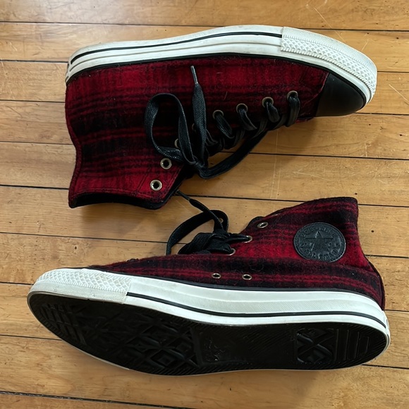 Woolrich X Chuck Taylor Hi-Top All Stars - Sz 11 - Picture 3 of 12